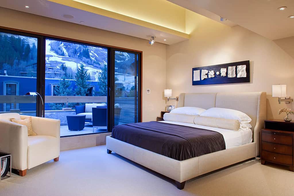 Master bedroom remodel bed view